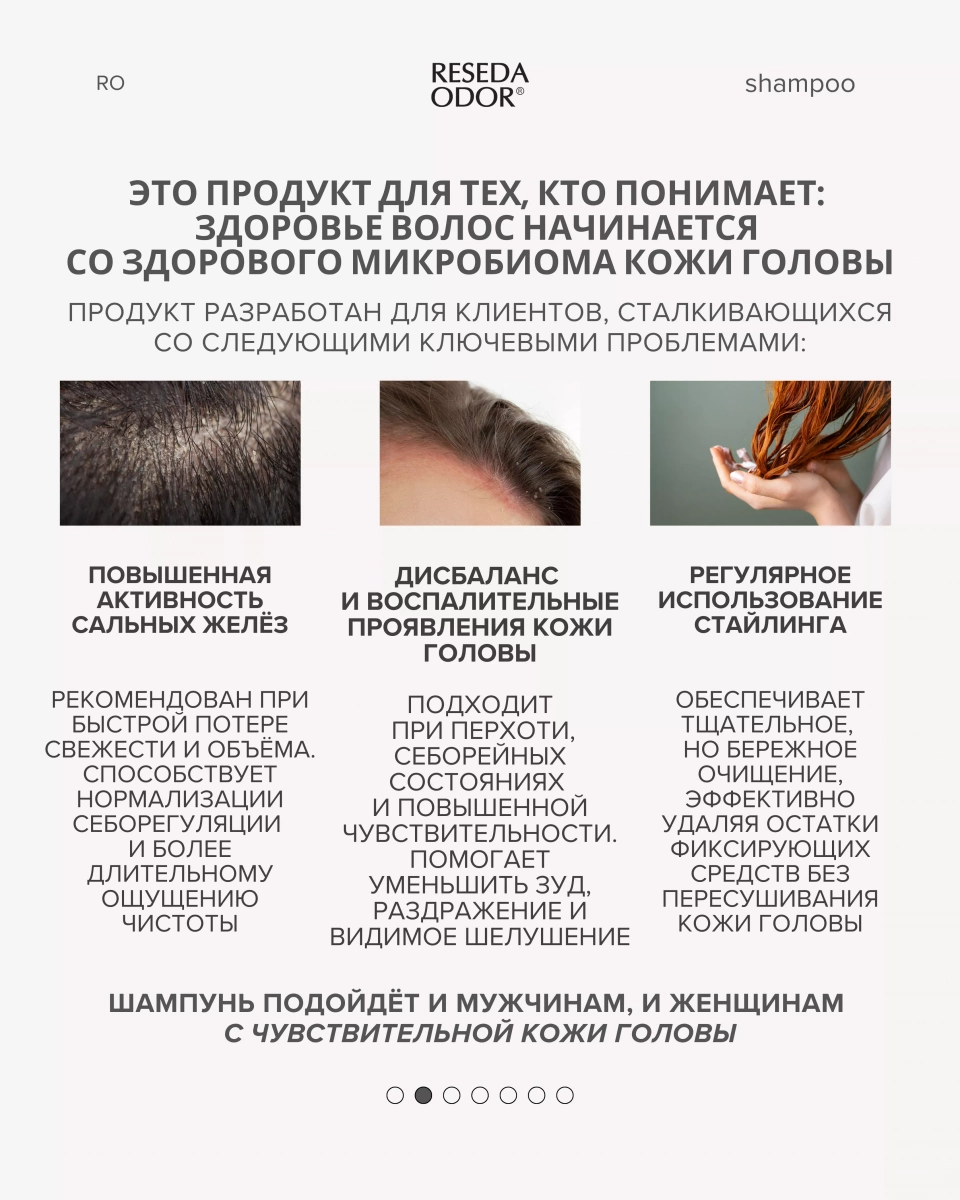 Шампунь себорегулирующий. Sebum Control Shampoo - resedaodor.com