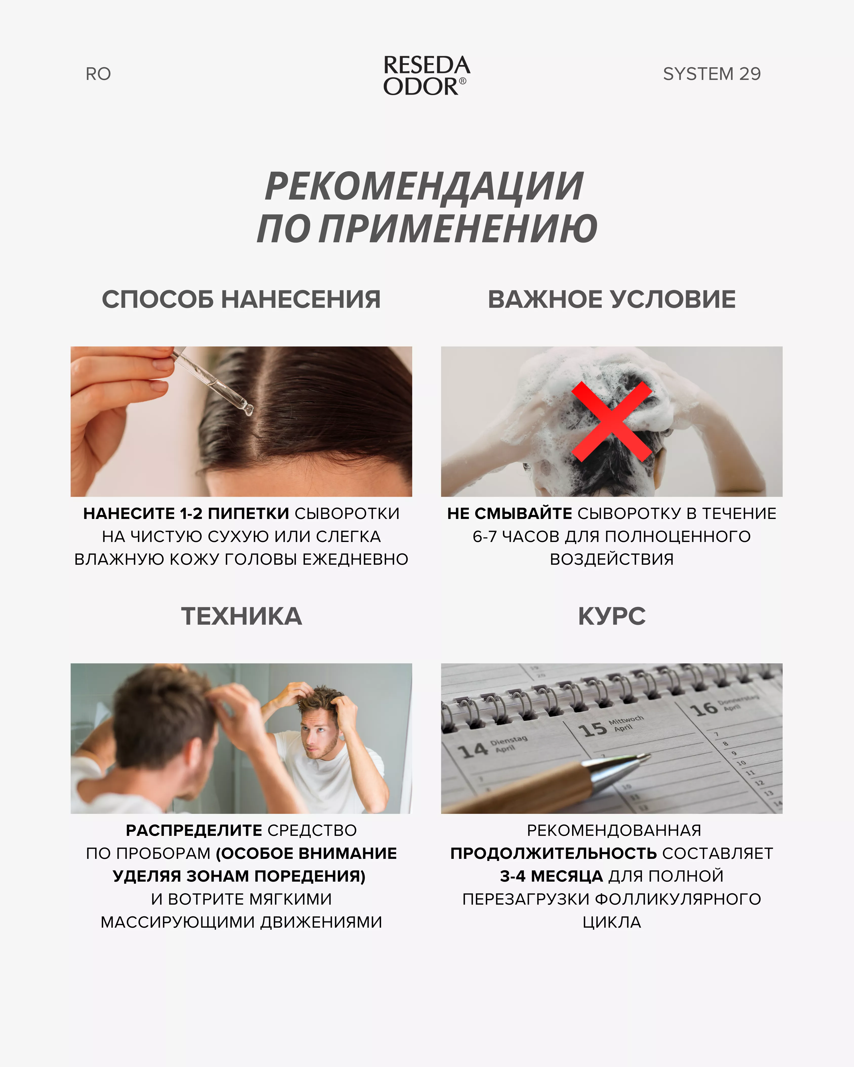 Сыворотка для стимуляции роста и укрепления волос Peptide Hair Growth System 29 - resedaodor.com